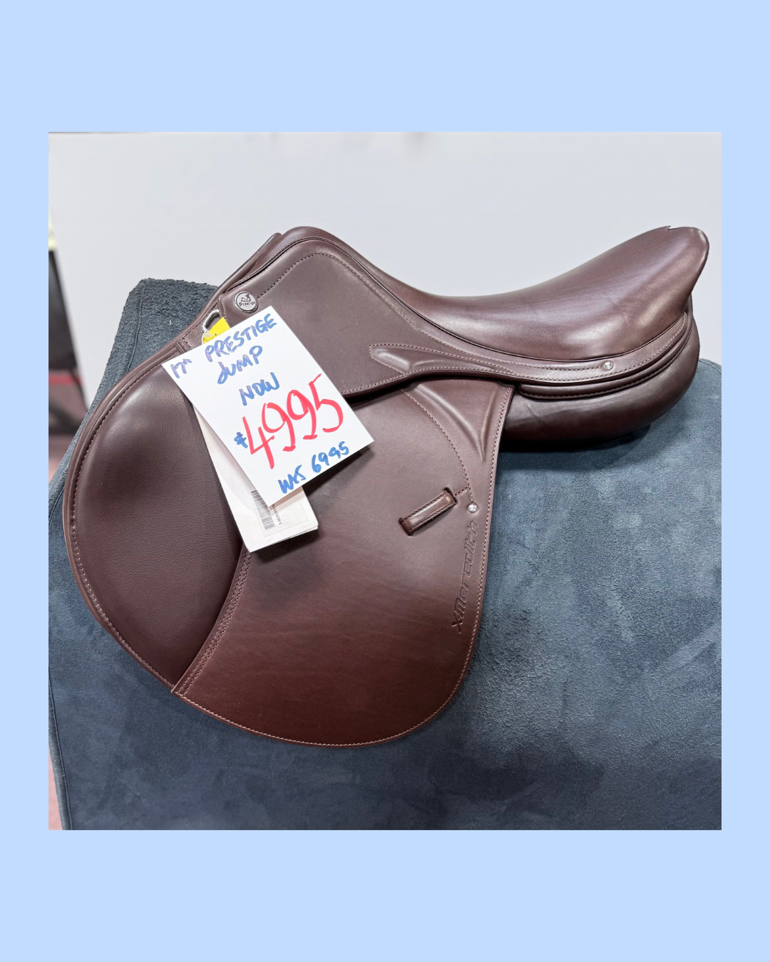 Prestige X Meredith Lux Jumping Saddle Tobacco 17