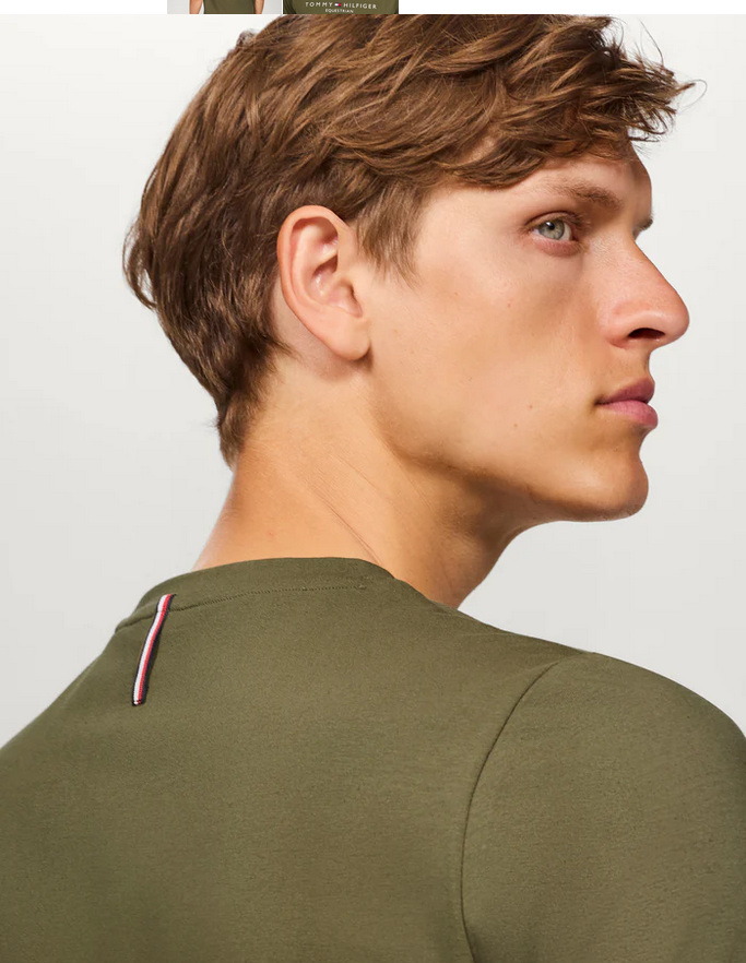 Tee Shirt Tommy Hilfiger Williamsburg Graphic Short Sleeve Utility Olive Mens