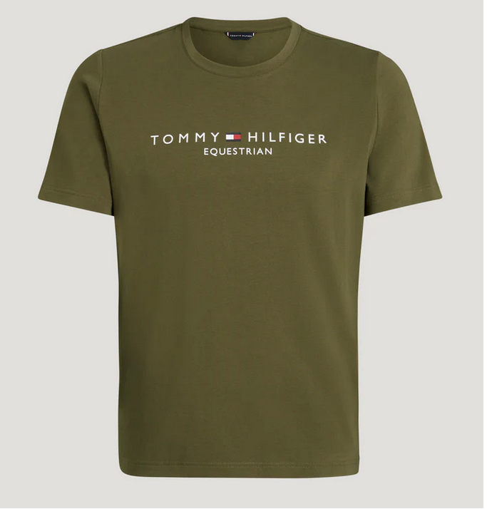 Tee Shirt Tommy Hilfiger Williamsburg Graphic Short Sleeve Utility Olive Mens