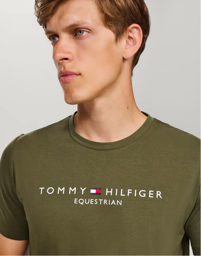 Tee Shirt Tommy Hilfiger Williamsburg Graphic Short Sleeve Utility Olive Mens