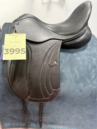 Pds Delicato Monoflap Dressage Saddle Black Ex Display