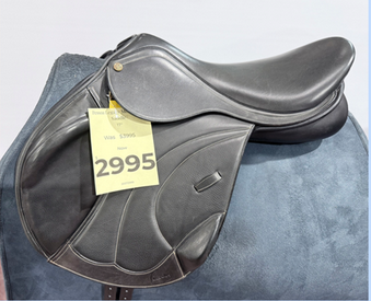 Pessoa Legacy Monoflap Eventing Saddle Black 17"  Ex Display Saddle