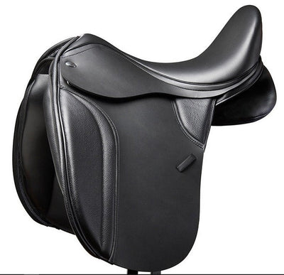 Thorowgood T8 Dressage Saddle High Wither Black-SADDLES: Dressage Saddles-Ascot Saddlery