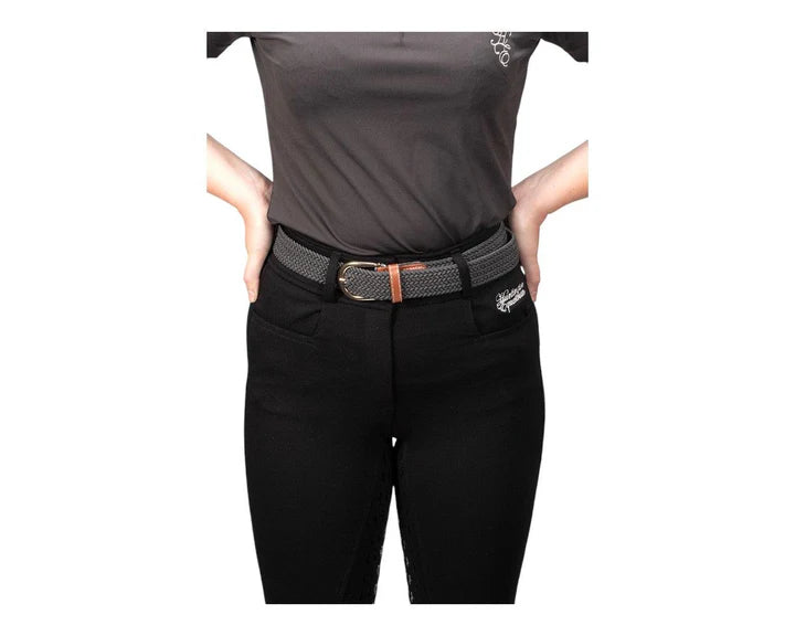 Breeches Huntington Hi Waisted Full Gel Seat Black Ladies