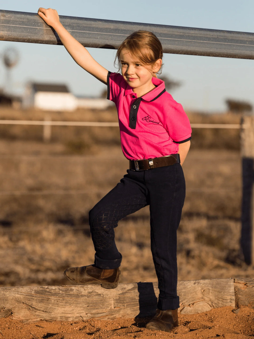 Jodhpurs Peter Williams Gel Seat Pull On Childs Navy
