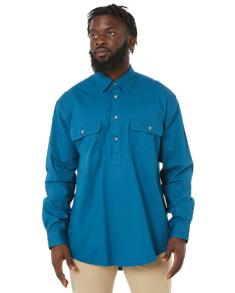 Shirt Pilbara Closed Front Long Sleeve Diesel Mens