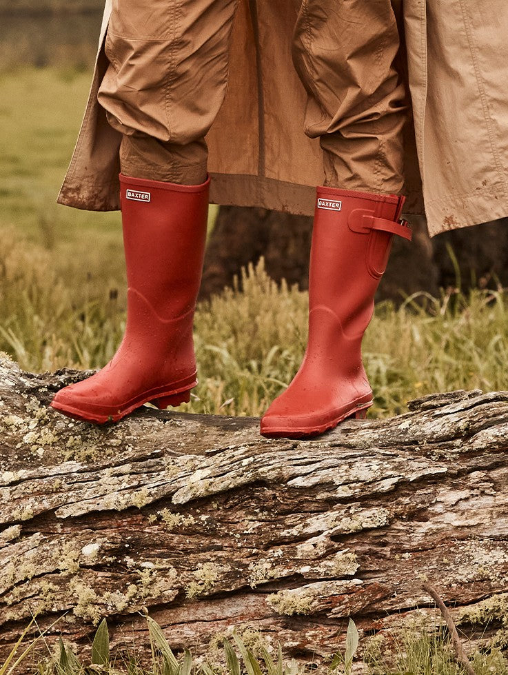 Gumboots Baxter Waterford Blue-Baxter-Ascot Saddlery