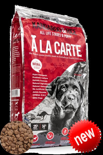 A La Carte Dog Adult Kangaroo & Rice 3kg-Dog Food-Ascot Saddlery