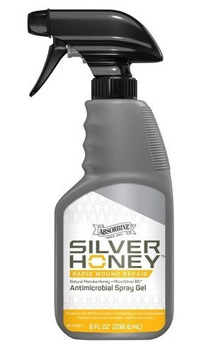 Absorbine Silver Honey Spray 236ml-STABLE: First Aid & Dressings-Ascot Saddlery