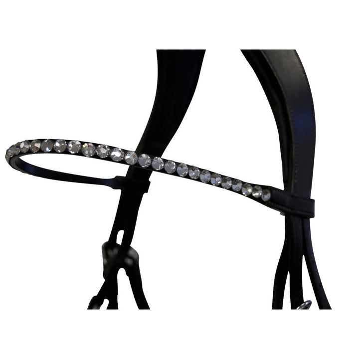Acavallo Bridle Snaffle Cupido Anatomic Crown Black-HORSE: Bridles-Ascot Saddlery