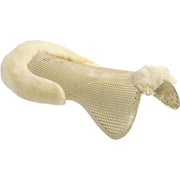 Acavallo Sheepskin Edge Half Gel Pad Medium-HORSE: Wither & Back Pads-Ascot Saddlery