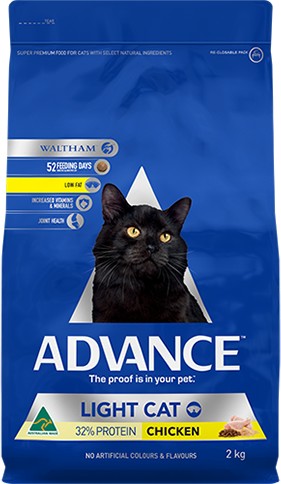 Advance Cat Adult Light 2kg-Cat Food & Treats-Ascot Saddlery