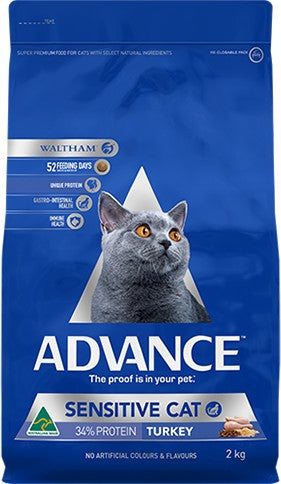 Advance Cat Sensitive 2kg-Cat Food & Treats-Ascot Saddlery