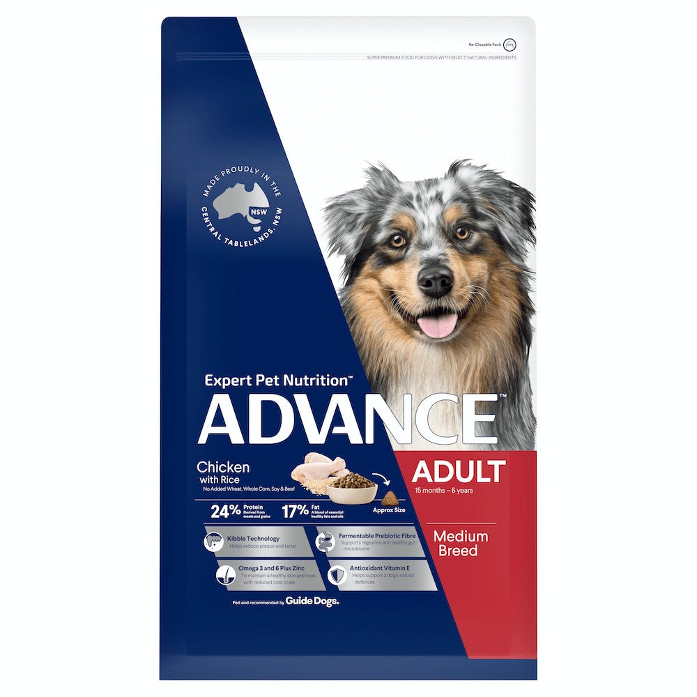Advance Dog Adult Chicken All Breed 15kg-Dog Food-Ascot Saddlery