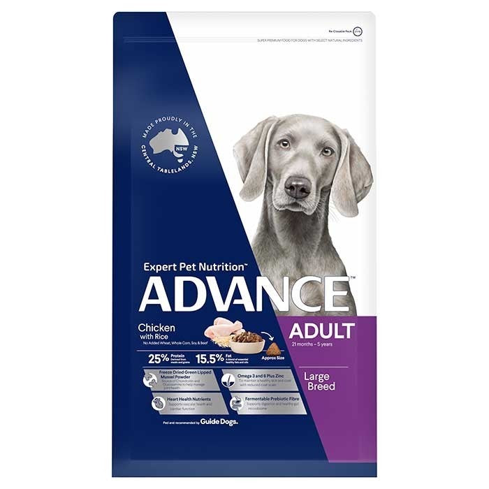 Advance Dog Adult Chicken Large Breed 15kg-Dog Food-Ascot Saddlery
