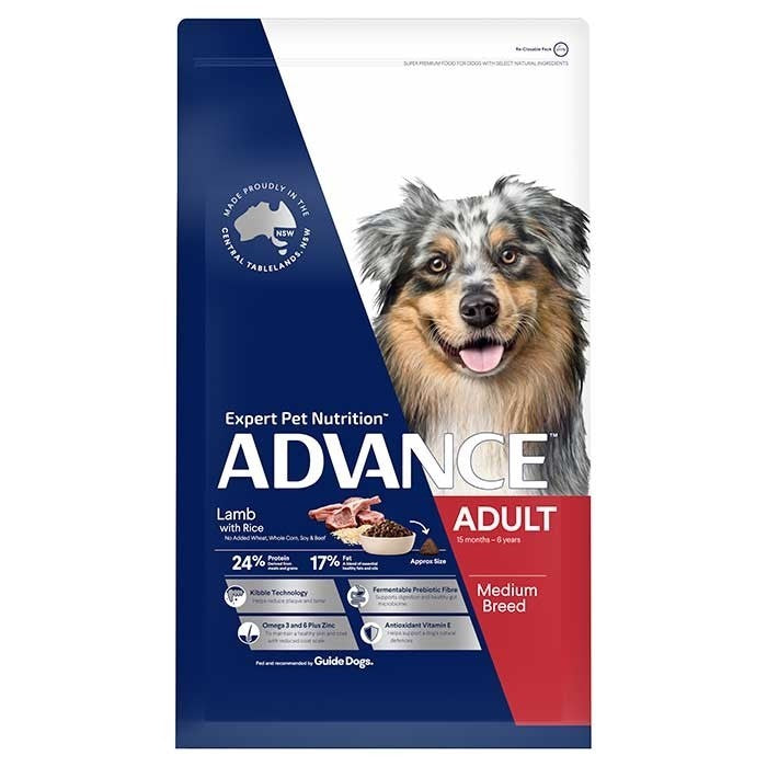 Advance Dog Adult Lamb & Rice All Breed 15kg-Dog Food-Ascot Saddlery