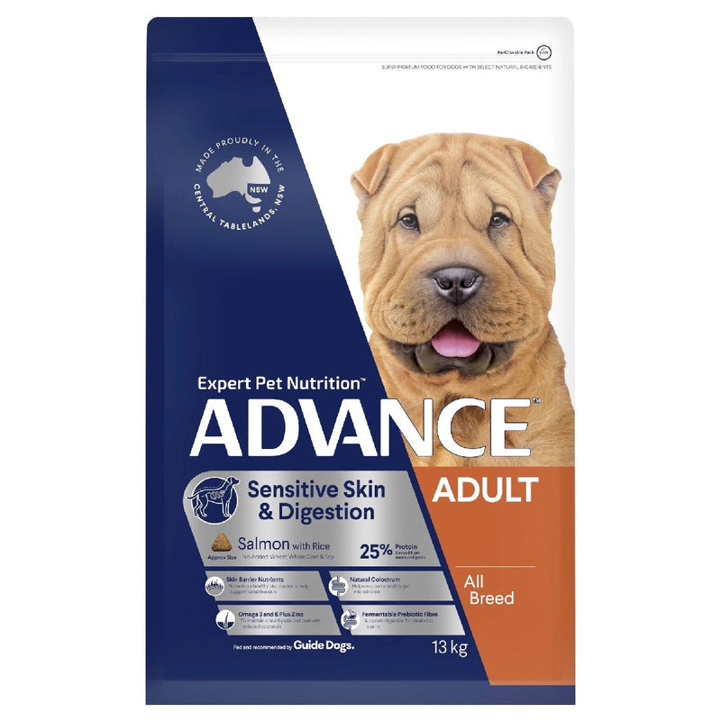 Advance Dog Adult Sensitive Skin & Digestion 13kg-Dog Food-Ascot Saddlery