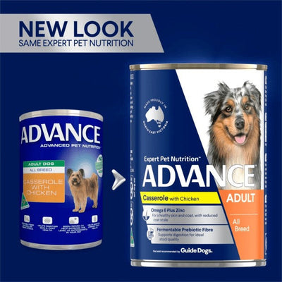 Advance Dog Can Adult Chicken Casserole 700gm-Dog Food-Ascot Saddlery