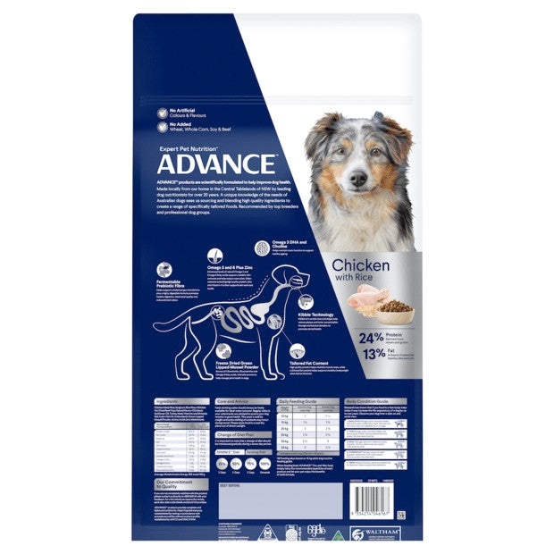 Advance Dog Mature Chicken All Breed 15kg-Dog Food-Ascot Saddlery
