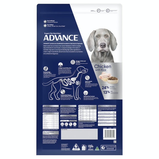 Advance Dog Mature Chicken Large Breed 15kg-Dog Food-Ascot Saddlery