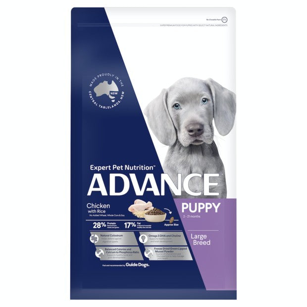 Advance Dog Puppy Chicken Large Breed 15kg-Dog Food-Ascot Saddlery