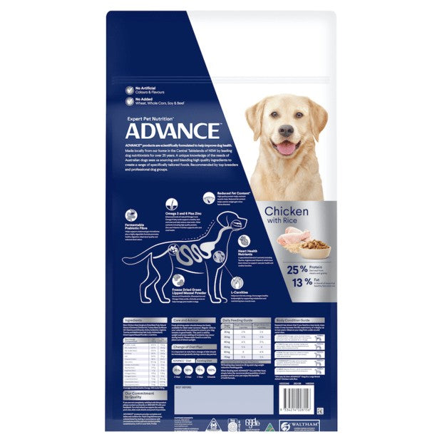 Advance Dog Weight Control Chicken Large Breed 13kg-Dog Food-Ascot Saddlery