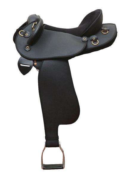 Ammo Pro Half Breed Saddle Black-SADDLES: Stock & Western Saddles-Ascot Saddlery