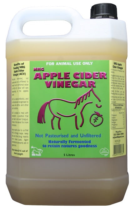 Apple Cider Vinegar Nrg 5litre-STABLE: Supplements-Ascot Saddlery