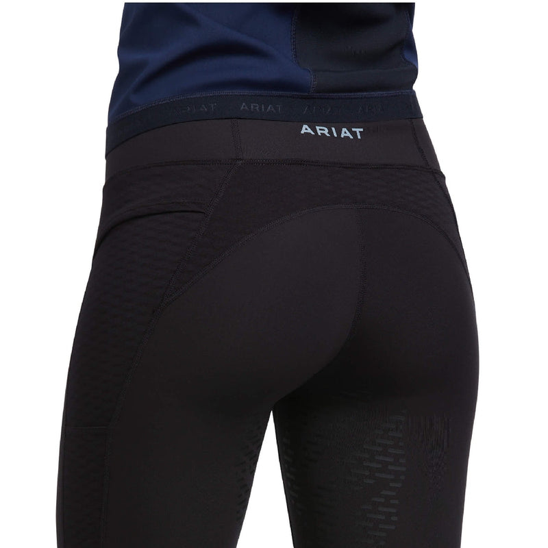 Ariat Ascent Half Grip Tight Black Ladies-CLOTHING: Jodhpurs & Breeches Ladies-Ascot Saddlery