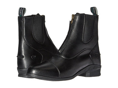 Ariat Boots Heritage Zip Iv Paddock Black Ladies-FOOTWEAR: Equestrian Footwear-Ascot Saddlery