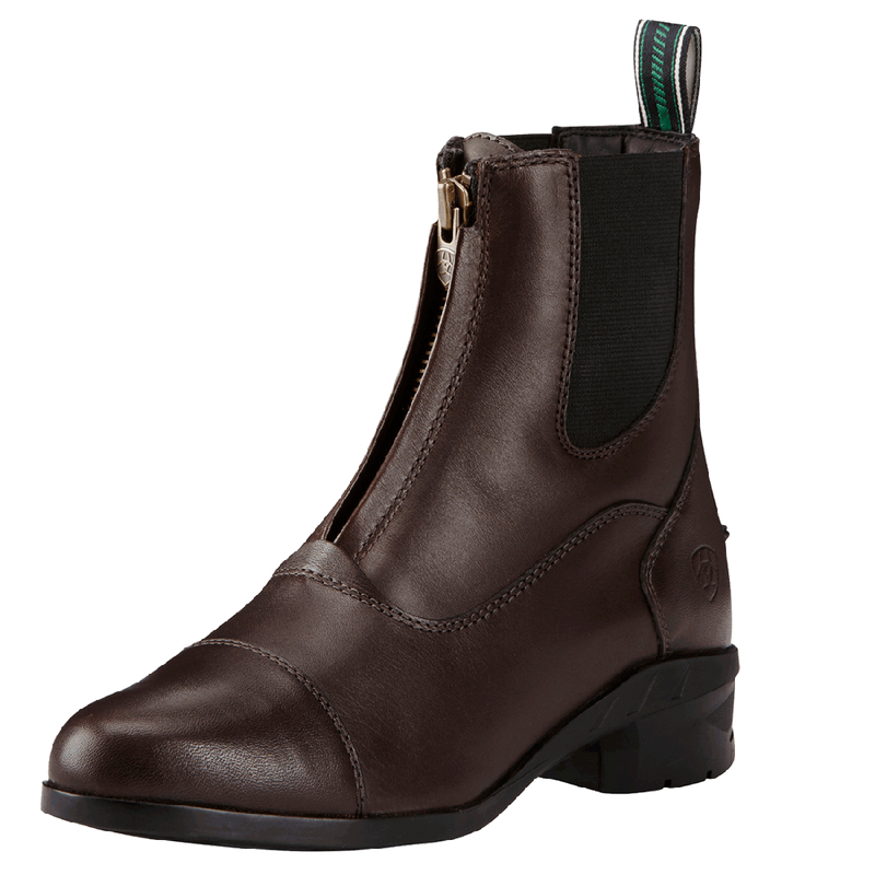 Ariat Boots Heritage Zip Iv Paddock Brown Ladies-FOOTWEAR: Equestrian Footwear-Ascot Saddlery