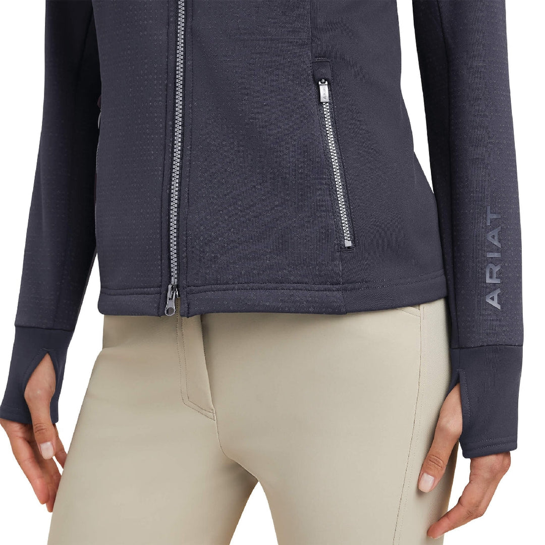 Ariat Sweartshirt Lumina W23 Ebony Ladies-CLOTHING: Clothing Ladies-Ascot Saddlery