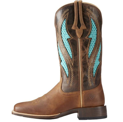 Ariat Western Boots Venttek Ultra Distressed Brown & Silly Brown Ladies-FOOTWEAR: Western & Roper Boots-Ascot Saddlery