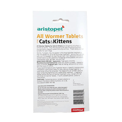 Aristopet All Wormer Cat Or Kitten 4 Pack-Cat Potions & Lotions-Ascot Saddlery