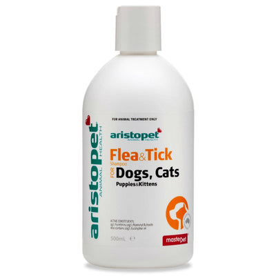 Aristopet Flea & Tick Shampoo 500ml-Dog Wormer & Flea-Ascot Saddlery