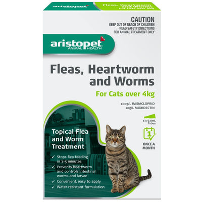 Aristopet Spot Treatment Cat Over 4kg Pack Of 3-Cat Potions & Lotions-Ascot Saddlery