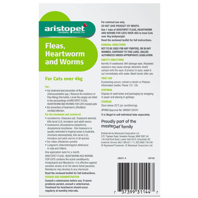 Aristopet Spot Treatment Cat Over 4kg Pack Of 6-Cat Potions & Lotions-Ascot Saddlery