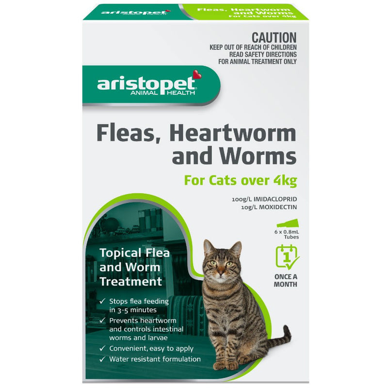 Aristopet Spot Treatment Cat Over 4kg Pack Of 6-Cat Potions & Lotions-Ascot Saddlery