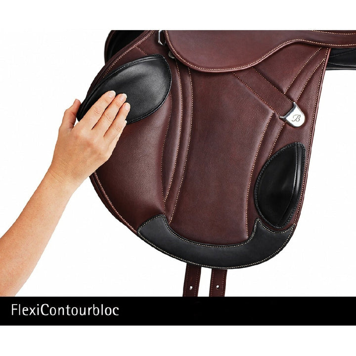 Bates Advanta Jumping Saddle Cair Classic Brown 43cm 17.0"-SADDLES: Jumping Saddles-Ascot Saddlery