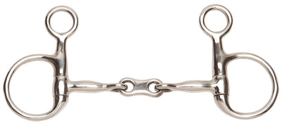Baucher Snaffle French Mouth Stainless Steel-HORSE: Bits-Ascot Saddlery