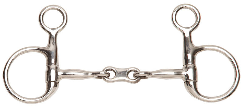Baucher Snaffle French Mouth Stainless Steel-HORSE: Bits-Ascot Saddlery