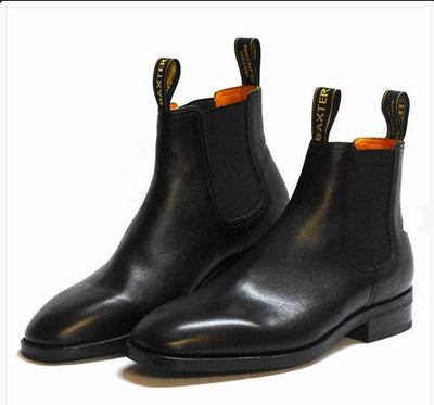 Baxter Boots Drover Black Mens-FOOTWEAR: Equestrian Footwear-Ascot Saddlery
