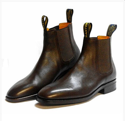 Baxter Boots Drover Walnut Mens-FOOTWEAR: Equestrian Footwear-Ascot Saddlery