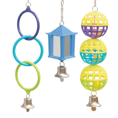 Bird Mirror Ball And Ring Set-Bird Cages & Furniture-Ascot Saddlery