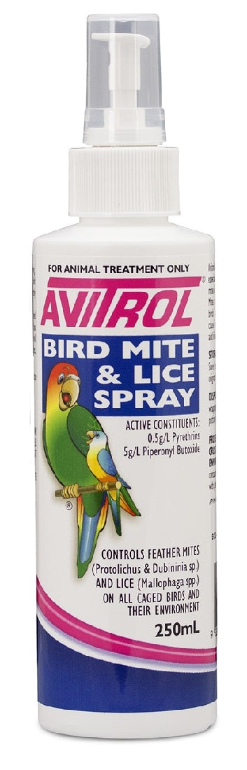 Bird Mite & Lice Spray Avitrol 250ml-Bird Potions & Lotions-Ascot Saddlery