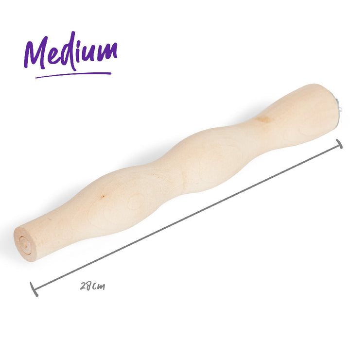 Bird Perch Wooden Ergonomic 28cm-Bird Cages & Furniture-Ascot Saddlery
