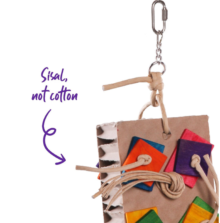 Bird Toy Cardboard Activity Board Medium-Bird Toys-Ascot Saddlery