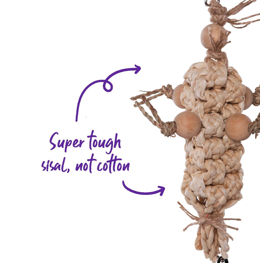 Bird Toy Natural Pacifer With Beads Small-Bird Toys-Ascot Saddlery