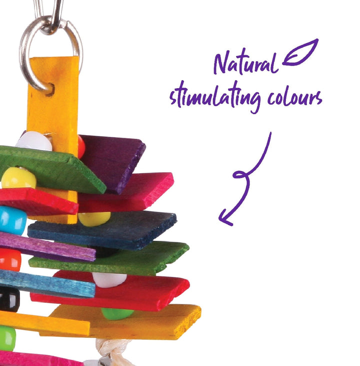 Bird Toy With Arch Chips & Bells Small-Bird Toys-Ascot Saddlery