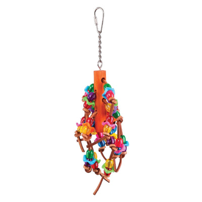 Bird Toy With Beads Assorted Medium-Bird Toys-Ascot Saddlery
